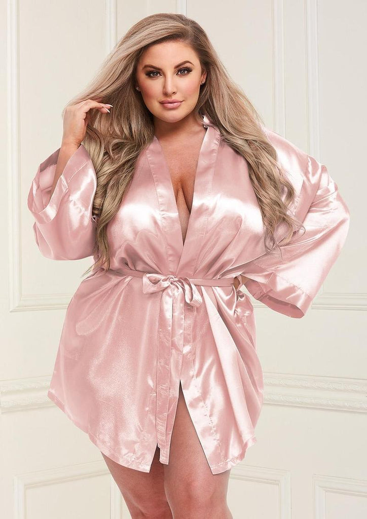 All Satin Robe - Gold - Queen