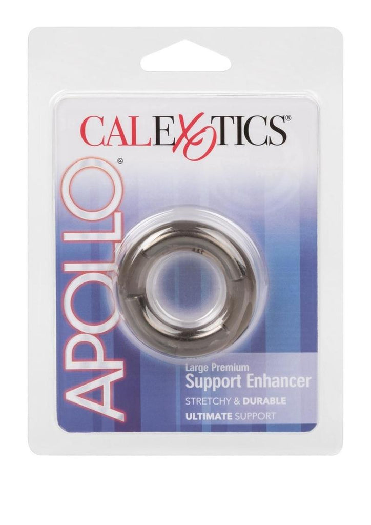 Apollo Premium Support Enhancer Cock Ring - Smoke - Large