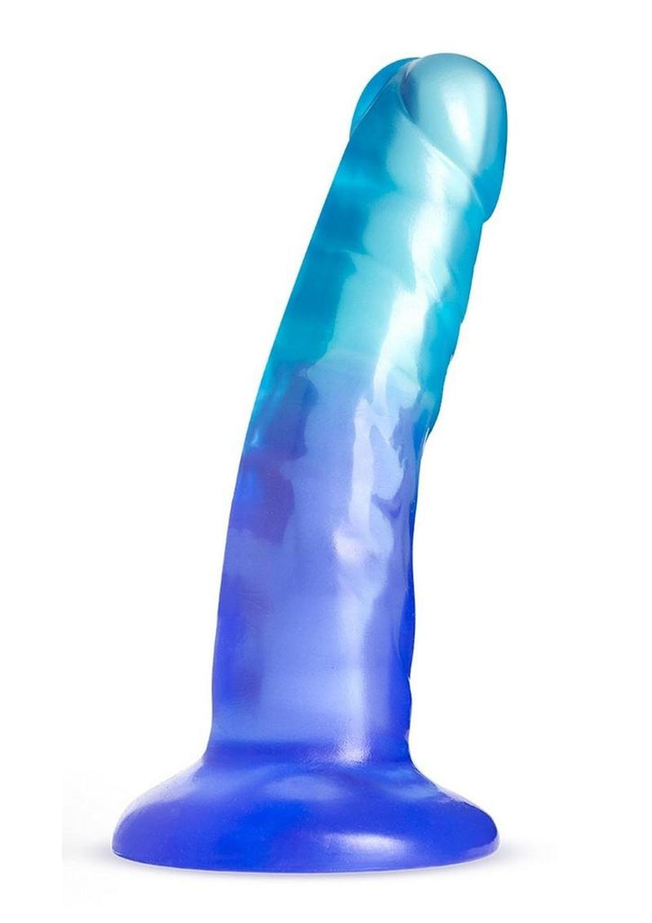 B Yours Morning Dew Dildo - Aqua/Blue/Sapphire - 5in