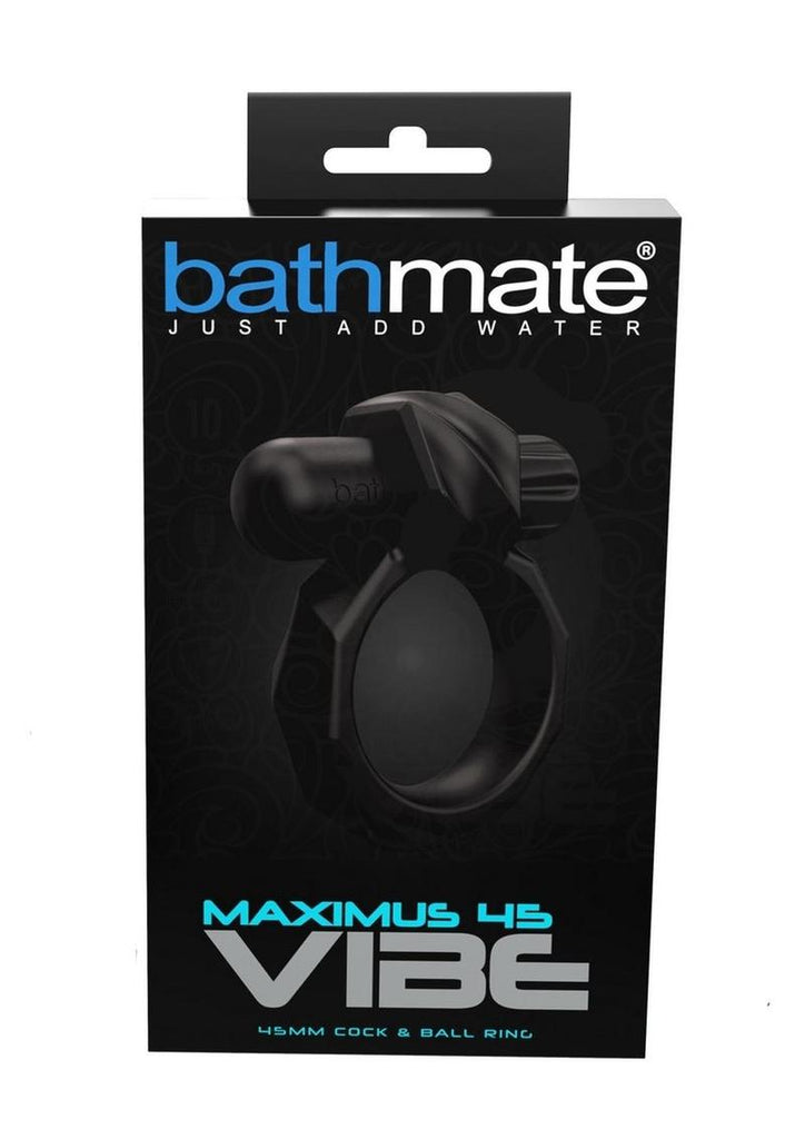 Bathmate Maximus Vibe 45 Rechargeable Silicone Cockring - Black