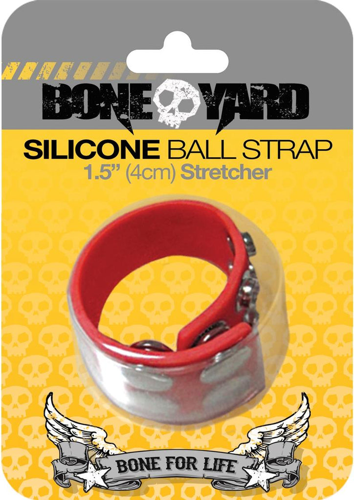 Boneyard Silicone Ball Strap 1.5in Stretcher - Red