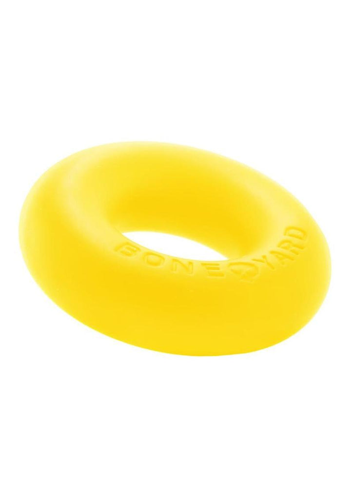 Boneyard Ultimate Silicone Cock Ring - Yellow - 2in