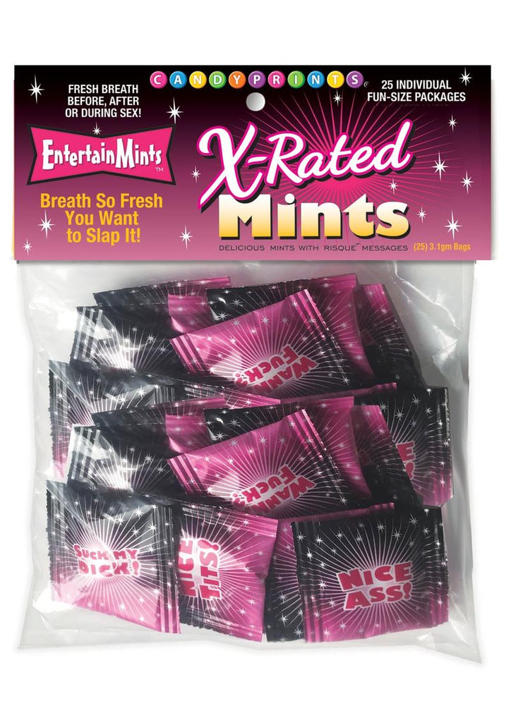 Candyprints Entertainmints X-Rated Mints - 25 Packs/Per Bag