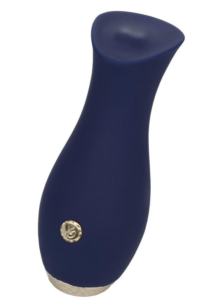 Chic Tulip Silicone Rechargeable Massager - Blue