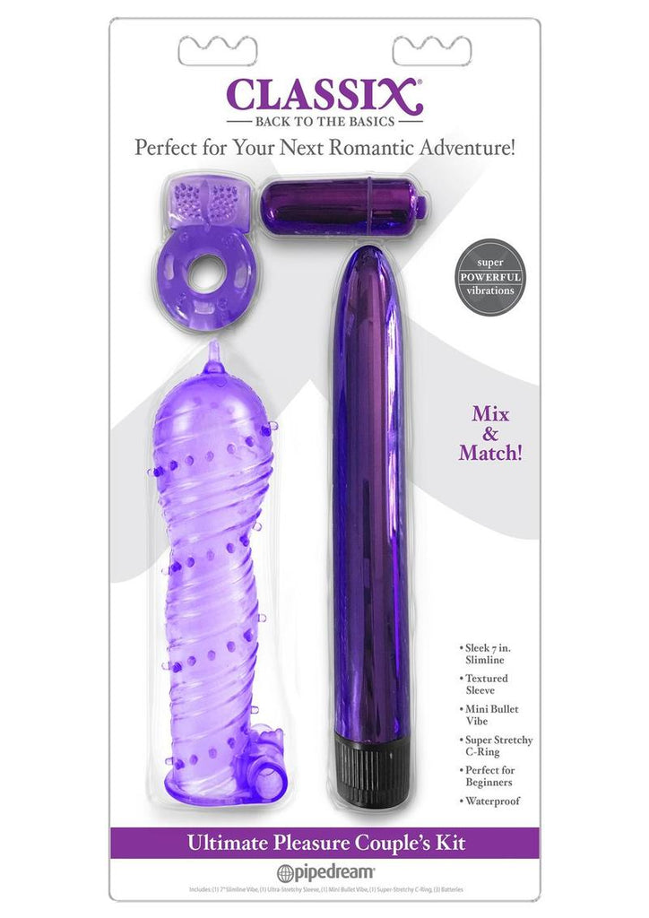 Classix Ultimate Pleasure Couple's - Purple - 4 Piece Kit