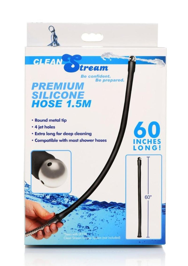 Cleanstream Premium Silicone Hose - Black/Metal - 1.5m