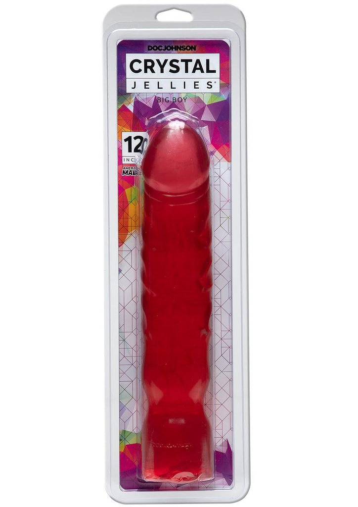 Crystal Jellies Big Boy Dildo - Pink - 12in