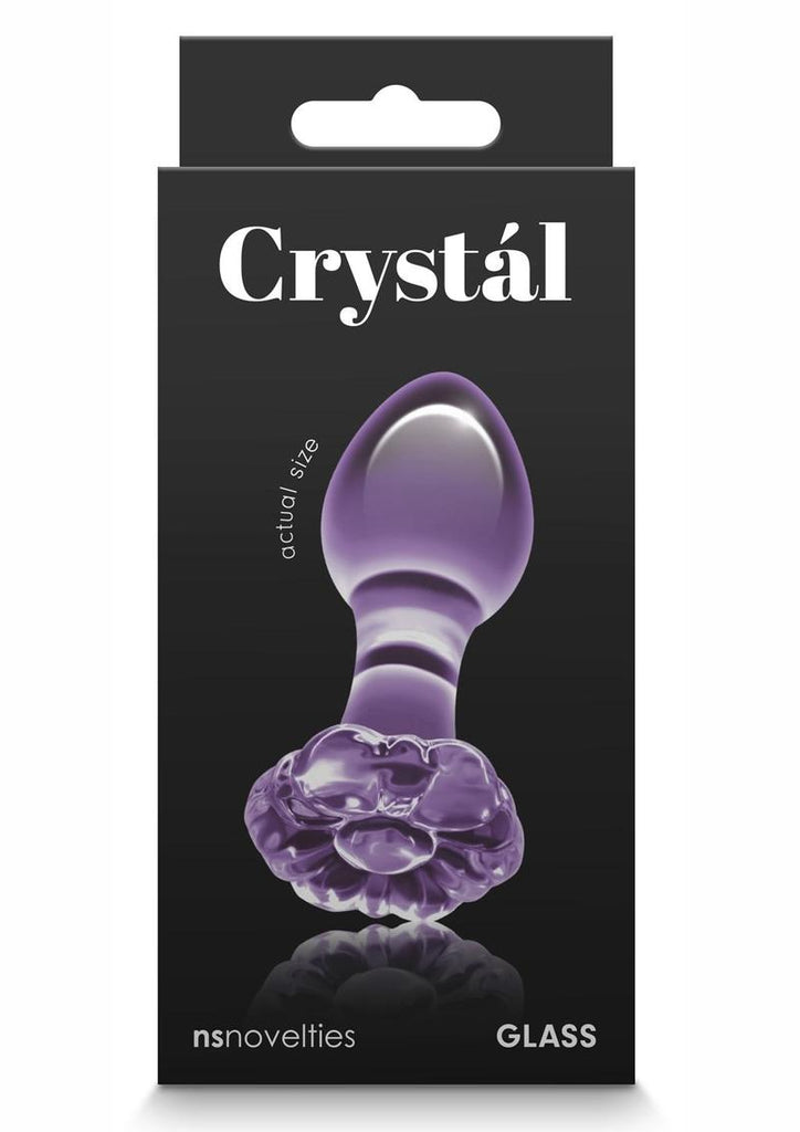 Crystal Premium Glass Flower Probe - Purple