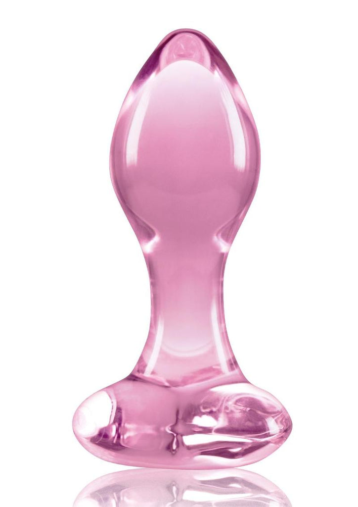 Crystal Premium Glass Heart Probe - Pink