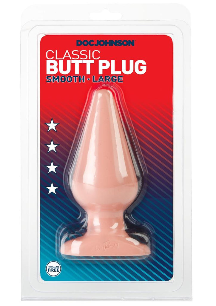 Doc Johnson Classic Butt Plug - Flesh/Vanilla - Large