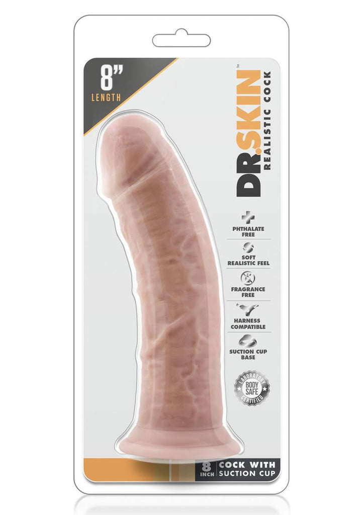 Dr. Skin Dildo - Flesh/Vanilla - 8in