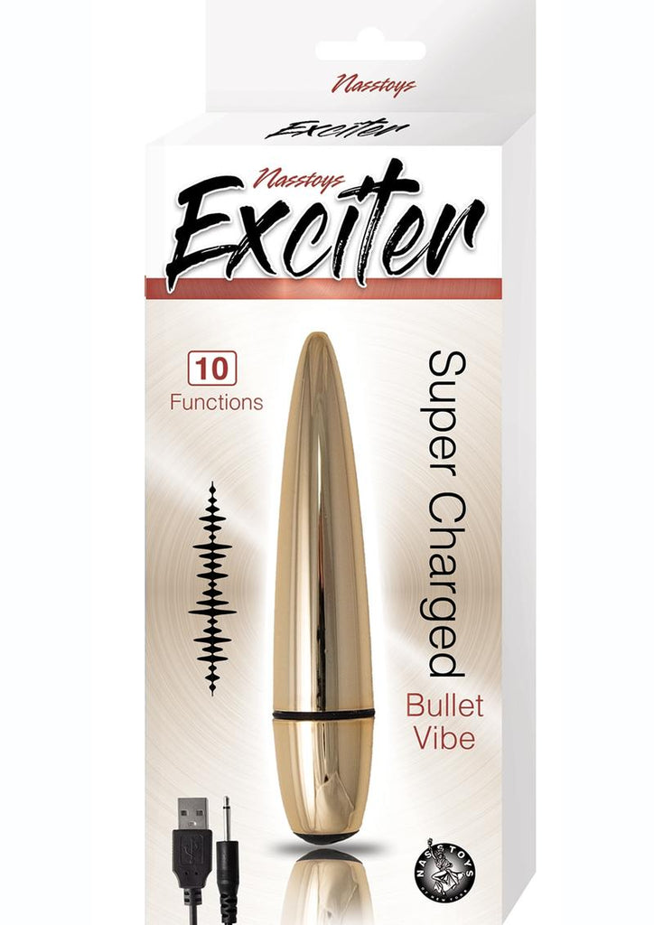 Exciter Rechargeable Bullet Vibrator - Gold