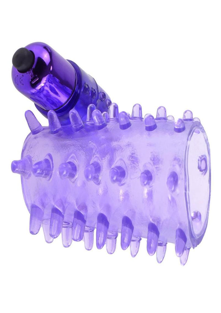 Fantasy C-Ringz Vibrating Super Cock Sleeve with Bullet - Purple