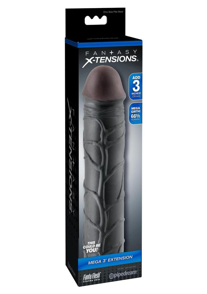 Fantasy X-Tensions Mega 3in Extension Sleeve - Black - 9in