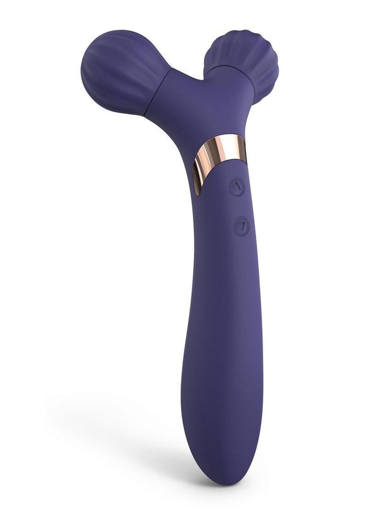 Fireball Rechargeable Silicone Vibrator - Blue/Midnight Indigo