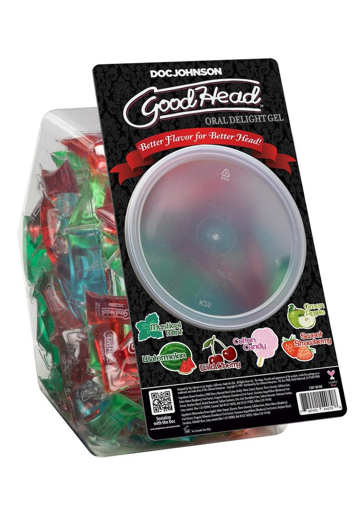 Goodhead Oral Delight Gel Lubricant Fishbowl - 216 Per Bowl