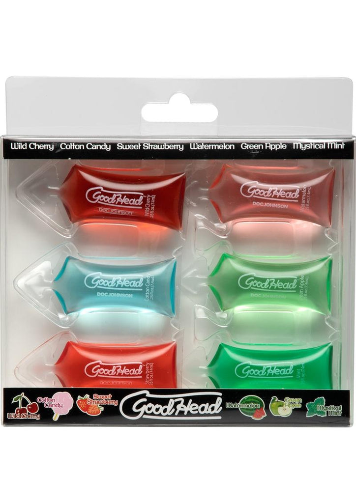 Goodhead Oral Sex Gel Flavored - .25oz - 6 Pack