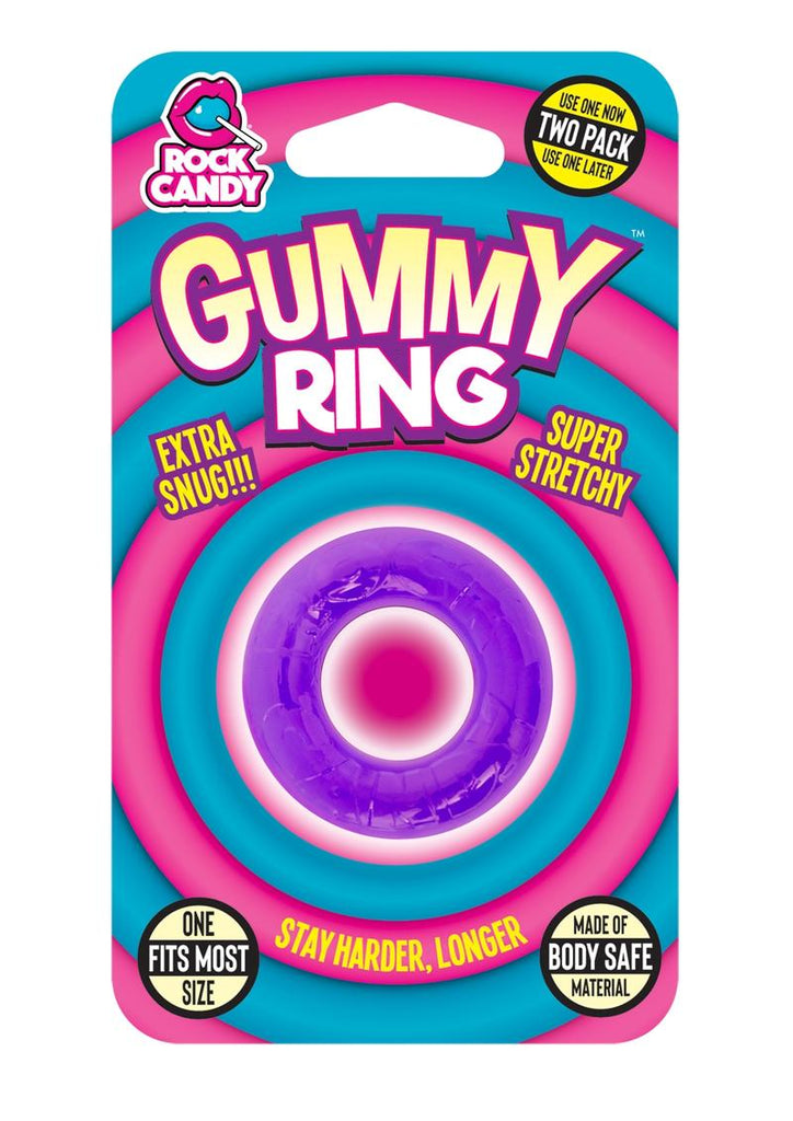 Gummy Cock Ring - Purple