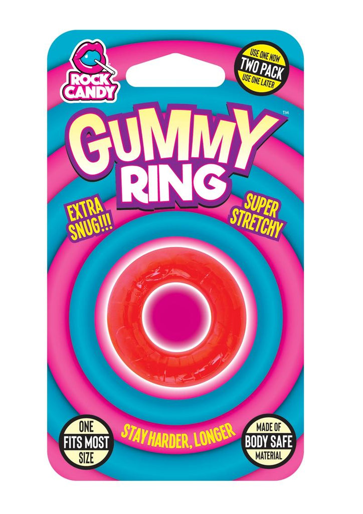 Gummy Cock Ring - Red