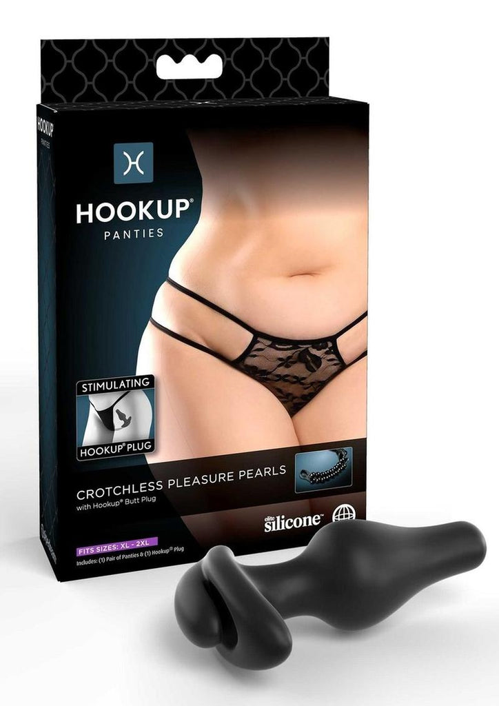 Hookup Panties Silicone Rechargeable Triple Teaser Panty Vibe with Remote Control - Sm - Black - One Size