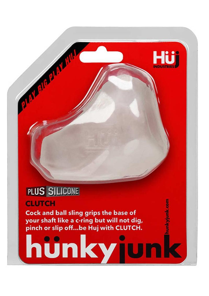 Hunkyjunk Clutch Silicone Cock and Ball Sling - Clear