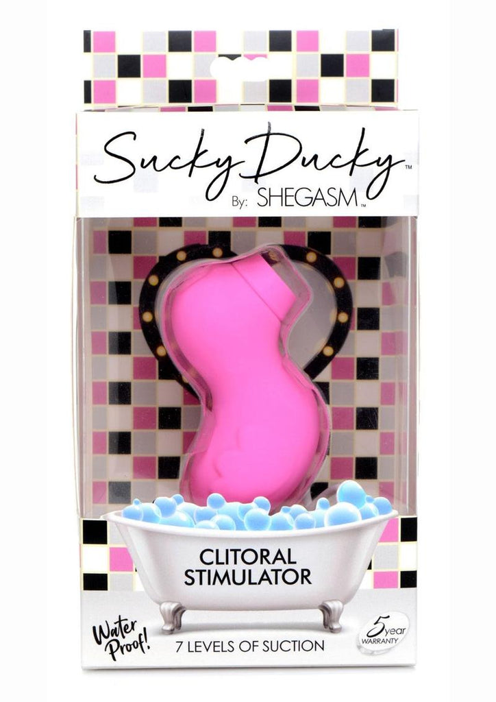 Inmi Shegasm Sucky Ducky Silicone Rechargeable Clitoral Stimulator - Pink