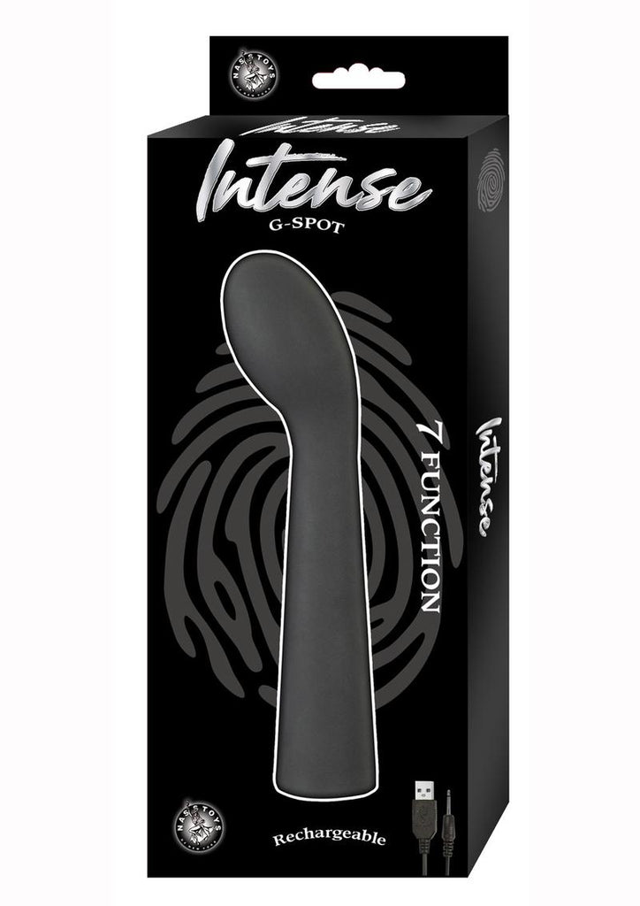 Intense G-Spot 7 Function Rechargeable Silicone Vibrator - Black