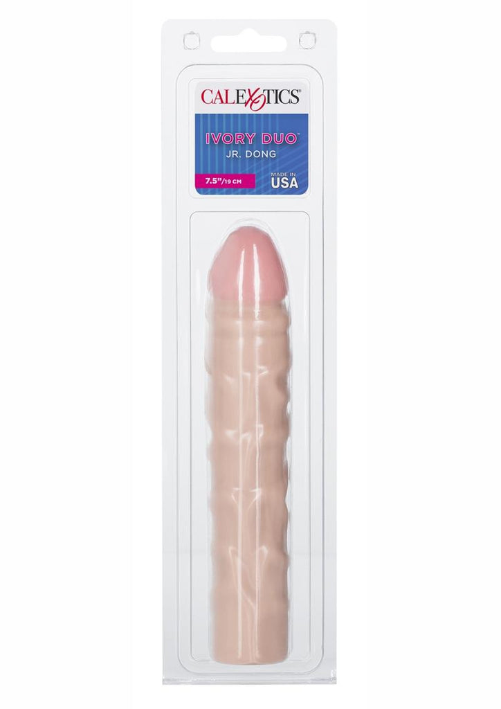 Jr. Dong Vanilla Duo Dildo - Ivory/Vanilla - 7.5in