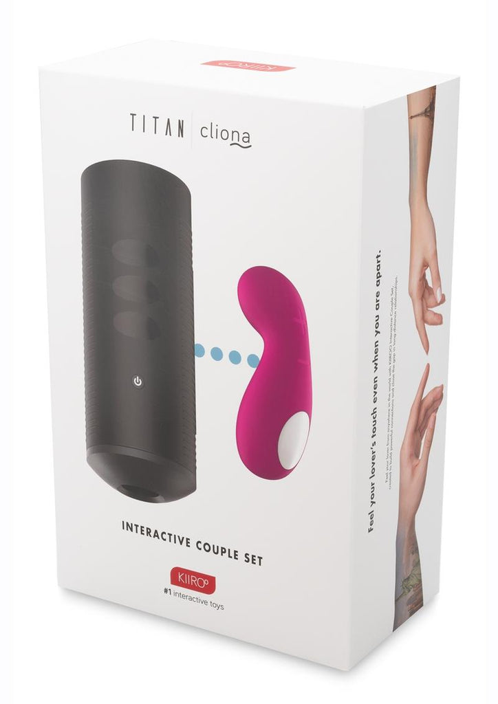 Kiiroo Titan and Cliona Couple Set Masturbator and Vibrator - Purple