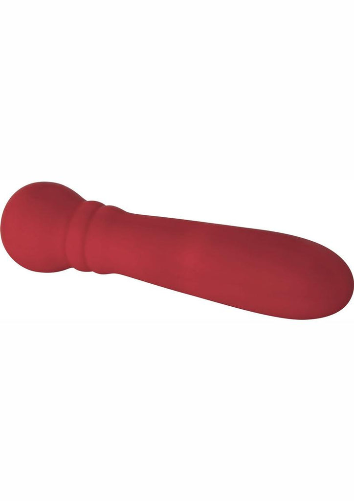 Lady In Red Rechargeable Silicone Bullet Vibrator with 17 Functions and Speeds - Red