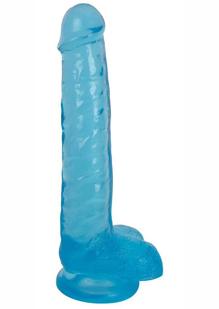 Lollicock Slim Stick Dildo with Balls - Berry Ice - 8in