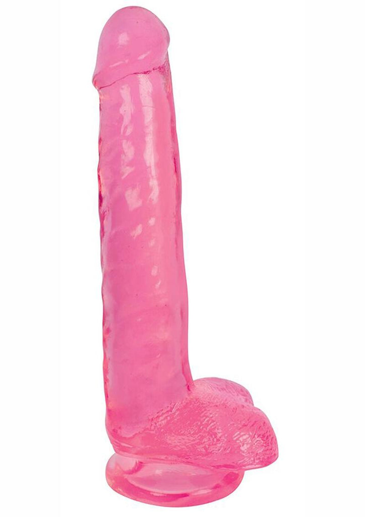 Lollicock Slim Stick Dildo with Balls - Cherry Ice - 8in