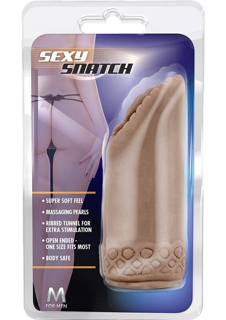 M For Men Sexy Snatch Masturbator - Pussy - Brown/Caramel