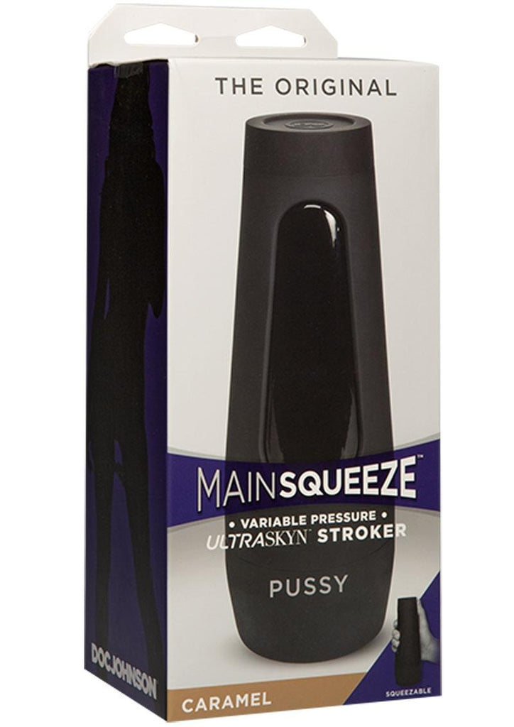 Main Squeeze The Original Ultraskyn Masturbator - Pussy - Brown/Caramel