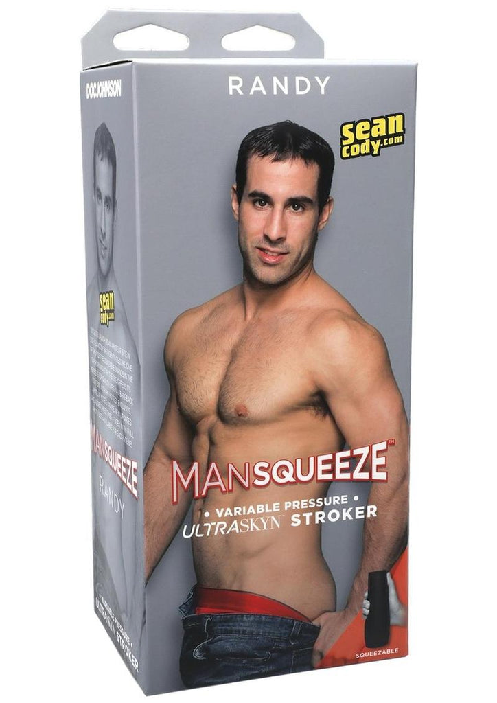 Man Squeeze Randy Ultraskyn Masturbator - Butt - Flesh/Vanilla