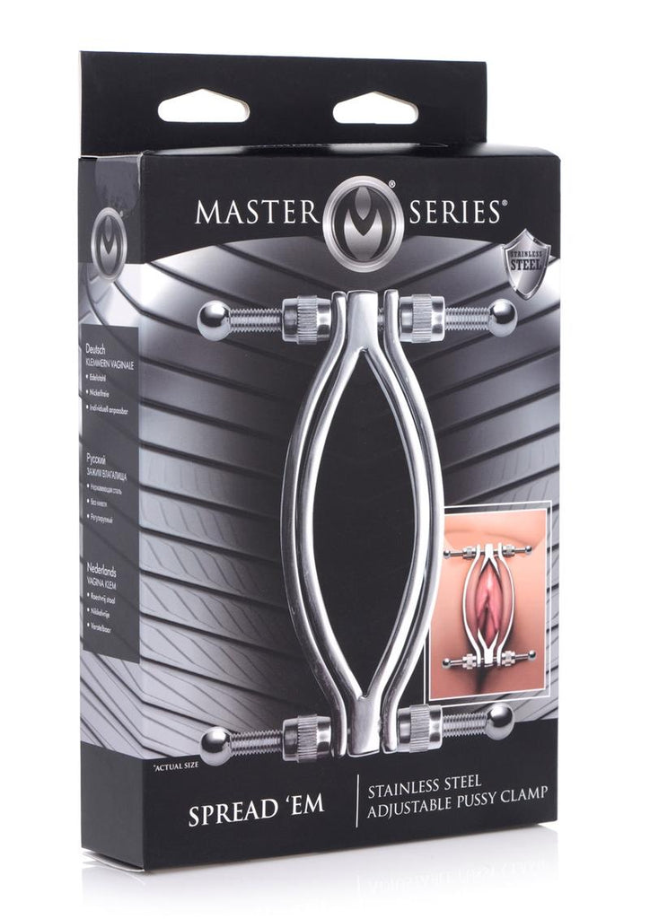 Master Series Stainless Steel Adjustable Pussy Clamp - Metal