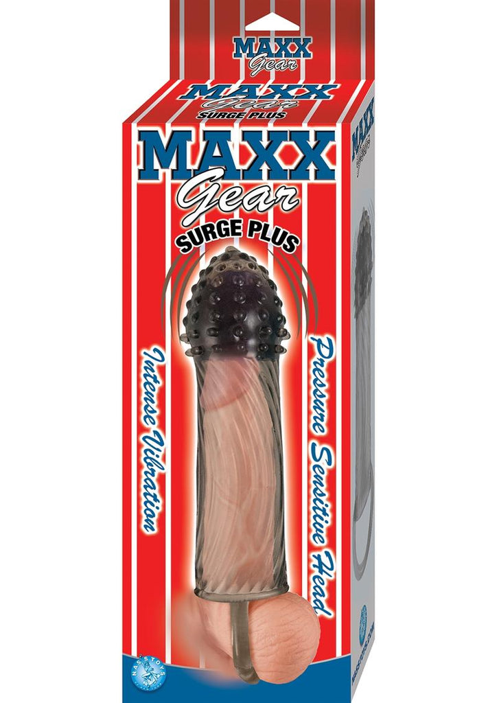 Maxx Gear Surge Plus Vibrating Textured Sleeve - Smoke