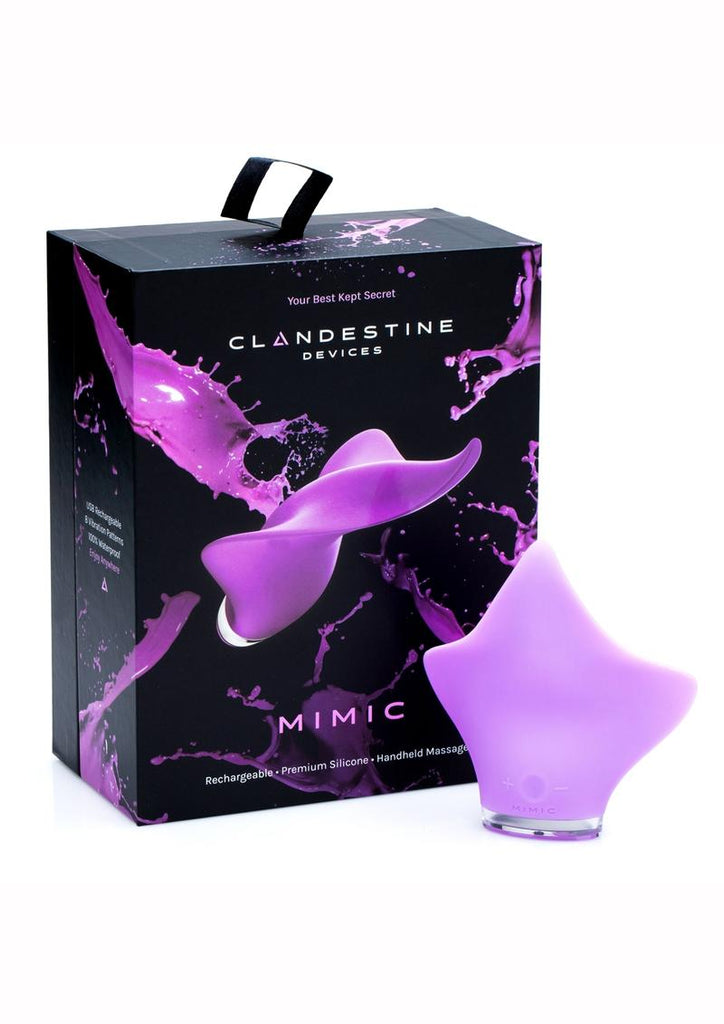 Mimic Rechargeable Silicone Handheld Massager Waterproof - Lilac/Purple