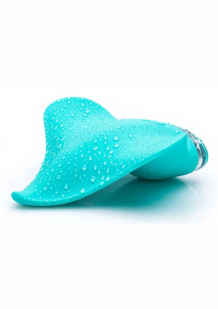 Mimic Rechargeable Silicone Handheld Massager Waterproof - Seafoam - Green