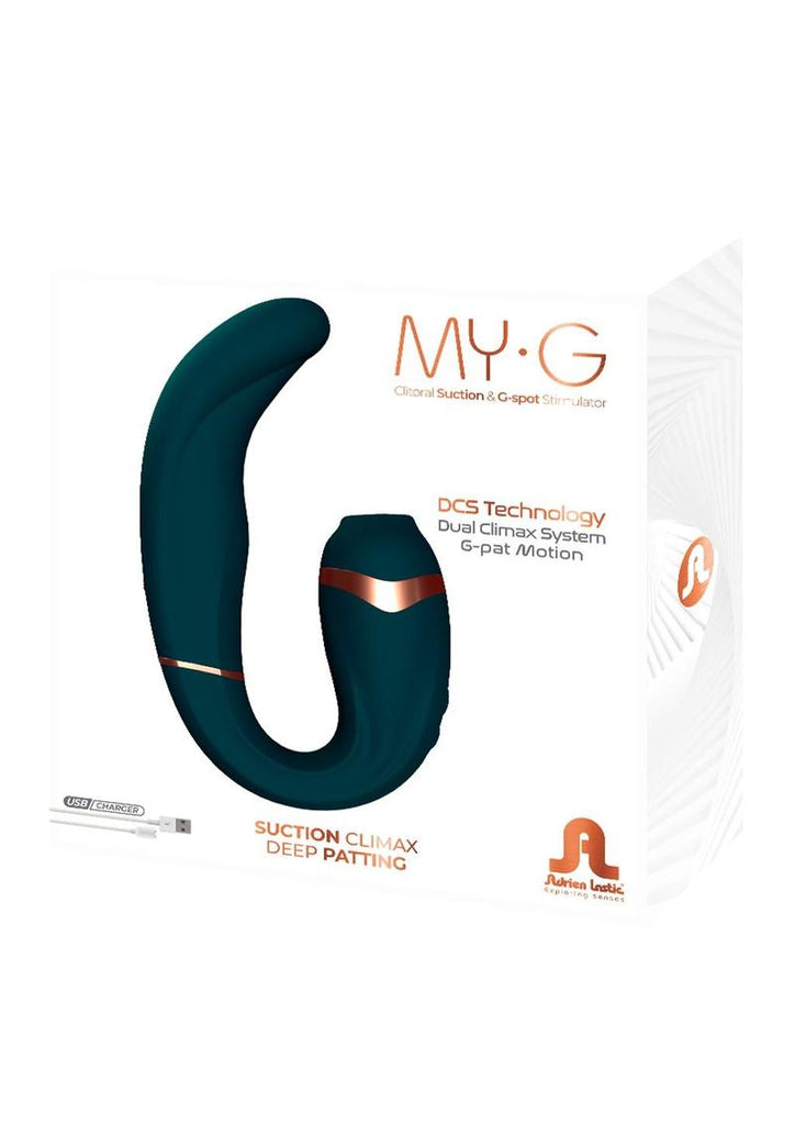 My G Rechargeable Silicone Double Stimulation Vibrator - Teal