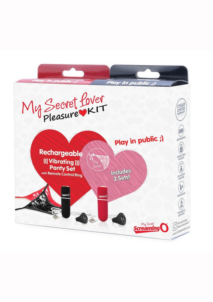 My Secret Lover Panty Vibe Pleasure Kit - Pink/Red