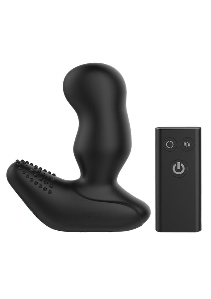 Nexus Revo Extreme Rechargeable Silicone Remote Control Rotating Prostate Massager with Remote Control - Black