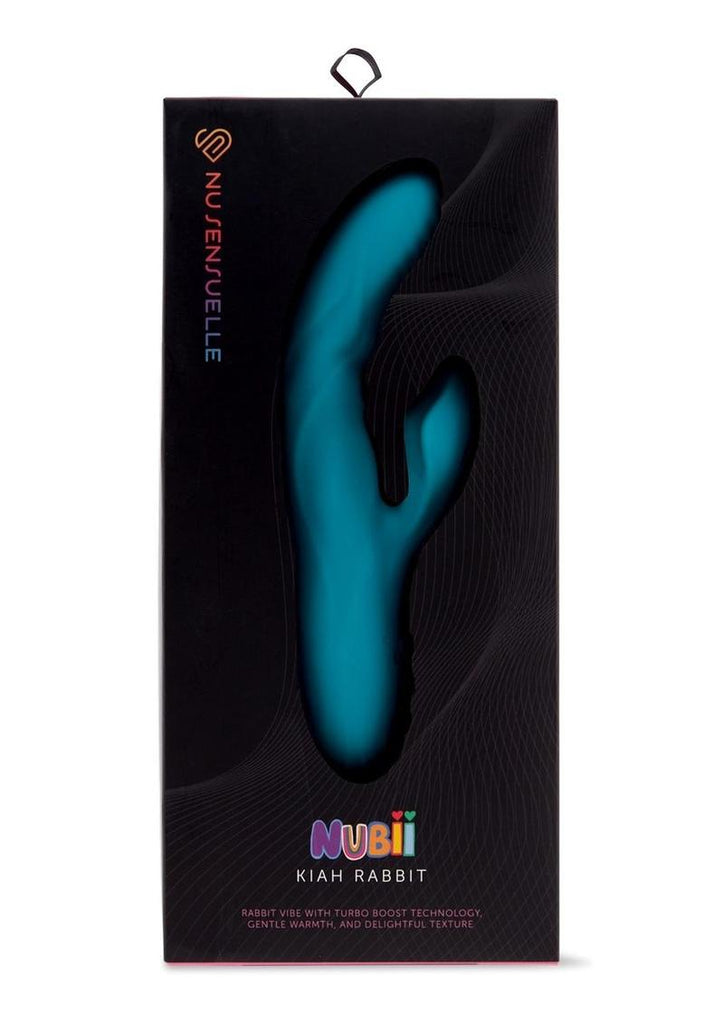 Nu Sensuelle Kiah Nubii Rechargeable Silicone Rabbit - Blue