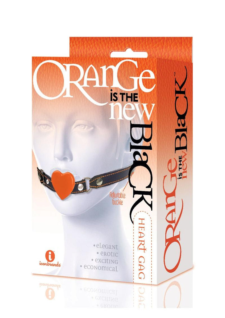 Orange Is The New Black Heart Gag - Black/Orange