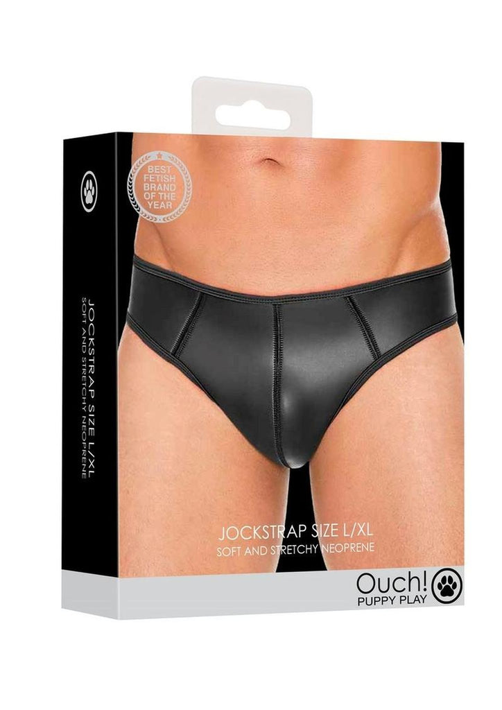 Ouch! Neoprene Jockstrap - Black - Large/XLarge