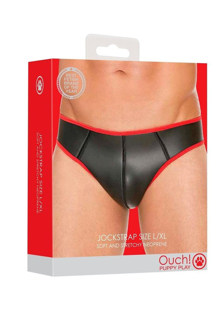 Ouch! Neoprene Jockstrap - Red - Large/XLarge