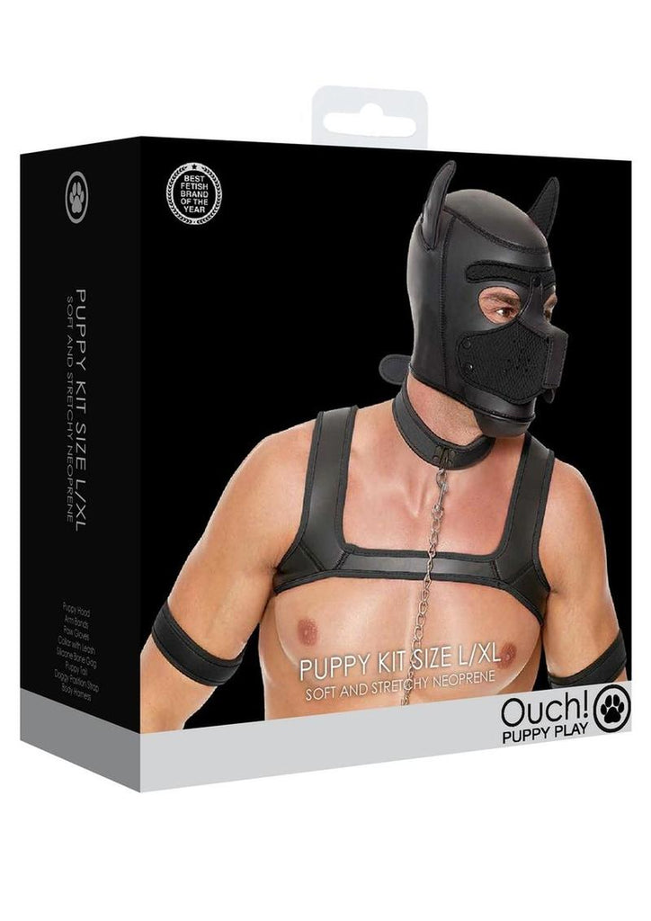 Ouch! Neoprene Puppy Kit - Black - Large/XLarge