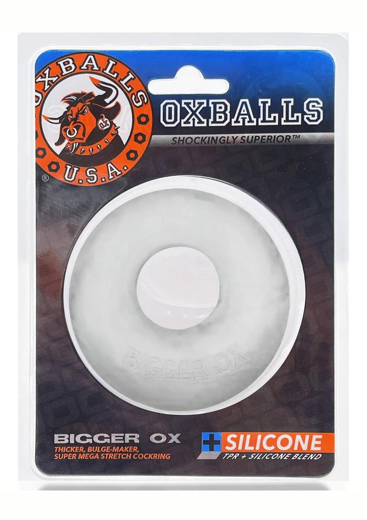 Oxballs Bigger Ox Silicone Cock Ring - Clear/Clear Ice