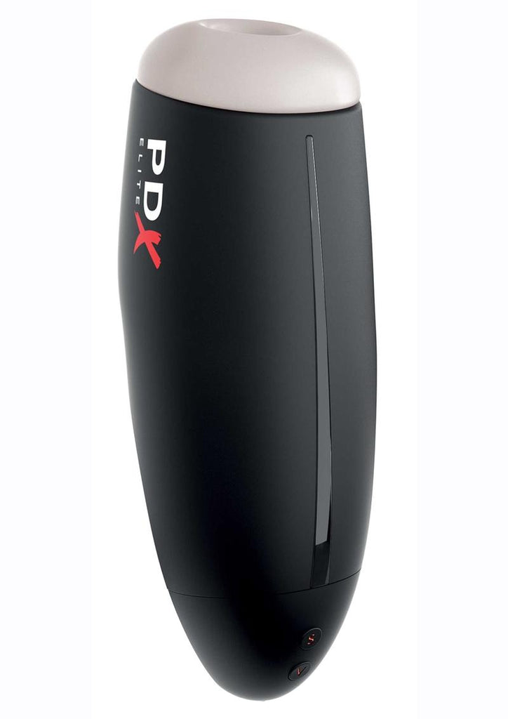 Pdx Elite Fap-O-Matic Stroker Rechargeable Masturbator - Black/Vanilla