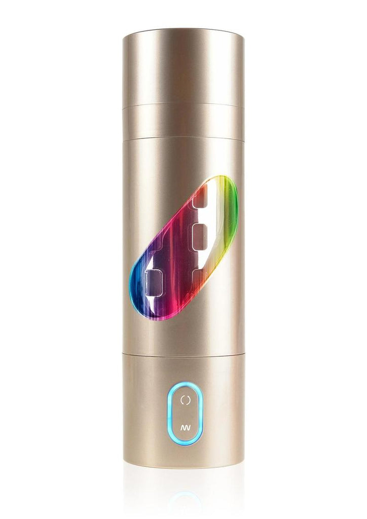 Pipedream Extreme Toyz Rechargeable Roto-Bator Ass Masturbator - Butt - Clear/Gold/Multicolor